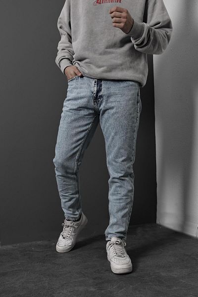 Slatra Men's Snowdrop Cotton Boyfriend Molded Jeans