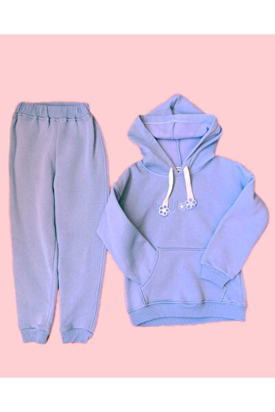 Arafım Butik kız çocuk üç iplik  eşofman takımı