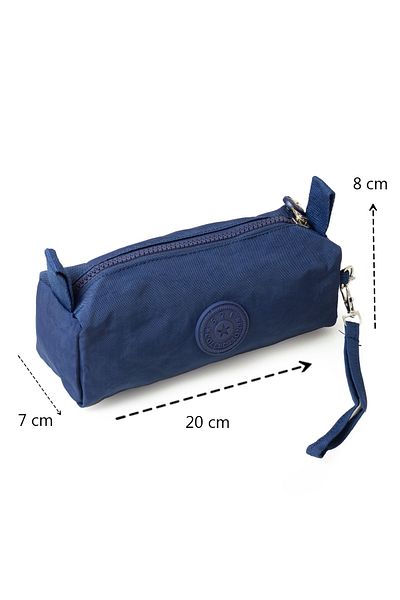 İMAKS Τσάντα χειρός τηλεφώνου Navy Blue Klinkir - Μονό φερμουάρ, λουράκι καρπού, θήκη για στυλό τσέπης 1115h