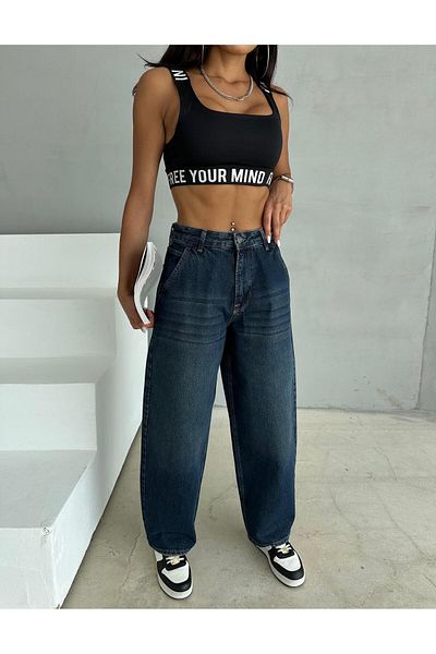 Zeo Basic PANTALONI DE BALON CU TINTURĂ ZEO BASİC SKATER