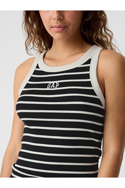GAP Kadın Siyah Gap Logo Fitilli Atlet
