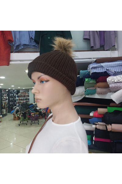 EFİL Pompom Knitted Beret