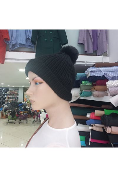 EFİL Pompom Knitted Beret
