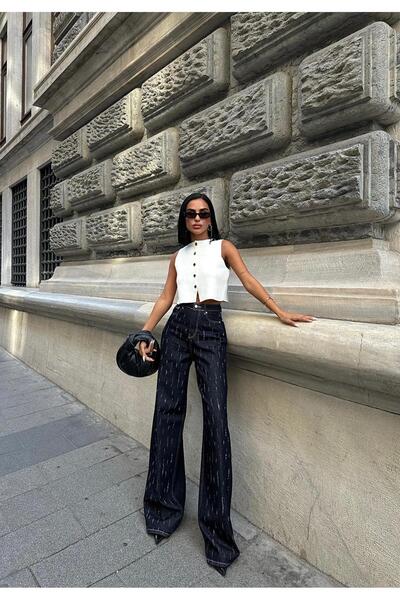 Zeo Basic ZEO BASİC TAŞLI BAGGY JEAN RİNS