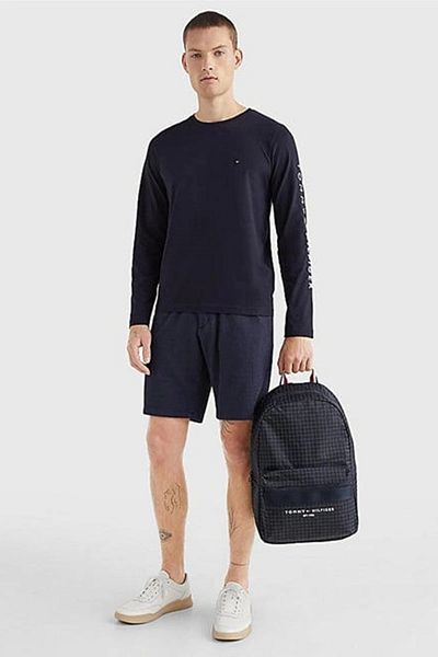Tommy Hilfiger Men's Blue Crew Neck T-Shirt - Regular Fit Mw0Mw09096Dw5