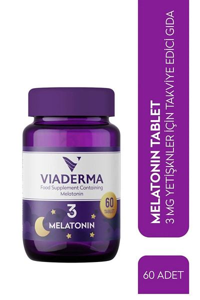 Viaderma Melatonin 3 Mg - 60 Tablets