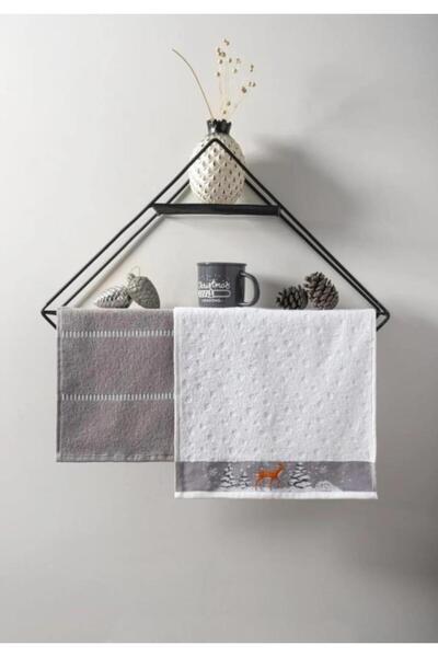 Ender Home Гербера Новий рік, набір подарункових рушників, 2 шт. – 30x50 см