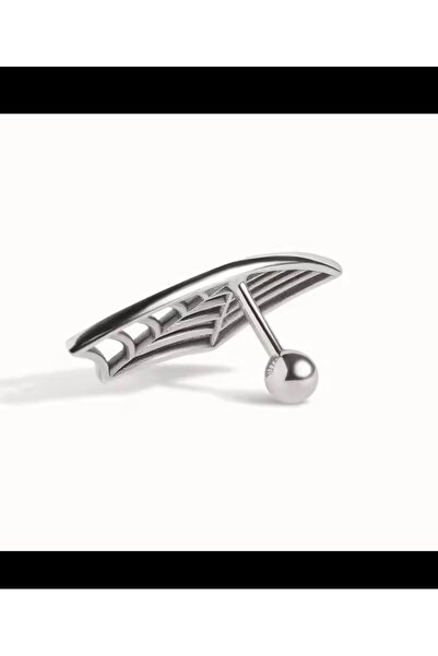 Arescollection 316l cerrahi çelik örümcek ağı şeklinde helix piercing ( 1 adet sol kulak uyumlu )