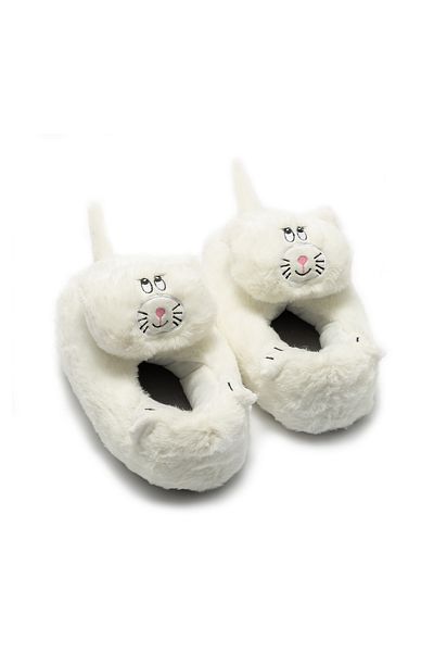 Twigy Gatto Γυναικείες Παντόφλες Animal Λευκές 36/41