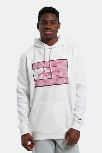 Tommy Hilfiger Ecru Men's Hooded Sweatshirt