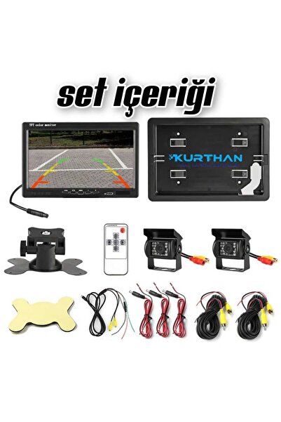 woodhub Tarımsal Araç Traktör Biçerdöver 7 Inç Monitör 2 Adet Kamera Sistemi ...