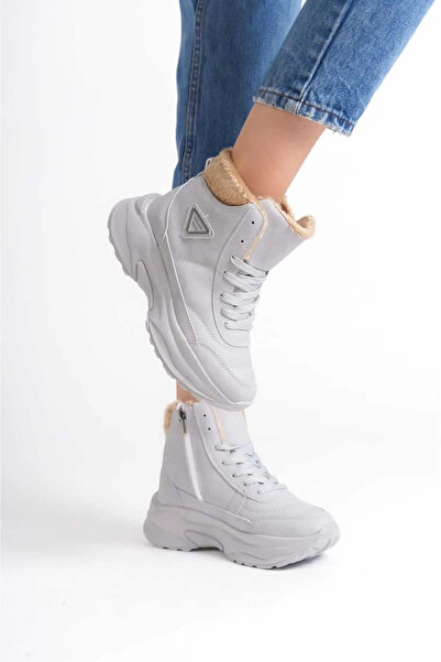 Acropol Luis Wallentino Süper Hafif Ortopedik Ve Içi Yünlü Sıcak Kışlık Kürklü Kadın Bot