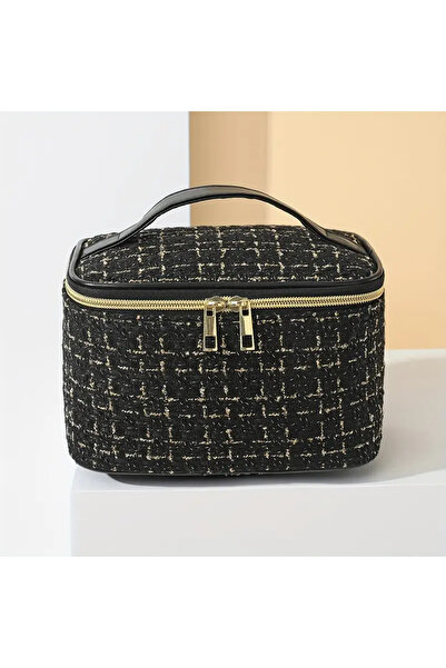 CEDAN Жіночий футляр для макіяжу великої місткості Портативний футляр для макіяжу Дорожній футляр для макіяжу