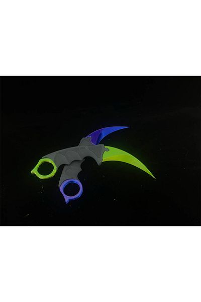 HAND MADE ALL TASARIM 2 Pcs Karambit-Training Toy - All Design