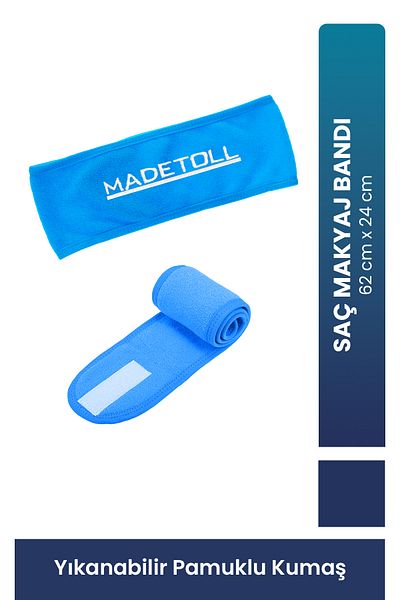 Madetoll Hair Band Makeup and Skin Care Velcro Towel Band
