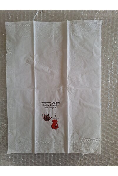 YAKUT Çift Katlı Konuşan Peçete Yazılı Sunum Peçetesi (50 'Lİ)