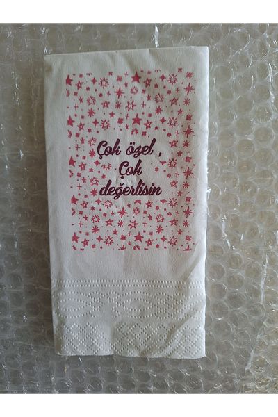 YAKUT 50 Double Layer Talking Napkin Written Presentation Napkin Napkin