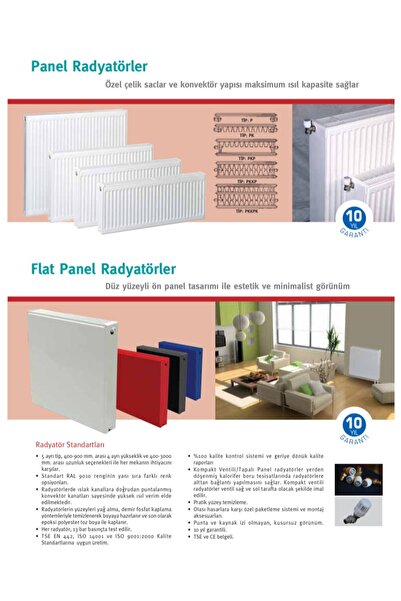 Maktek Panel Radyatör 600x600 Tip 22 Pkkp 60x60 1 Adet ( Kalorifer Petek )