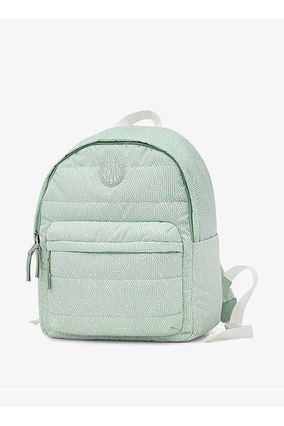 Dkny Printed Backpack with Zip Closure and Adjustable Straps