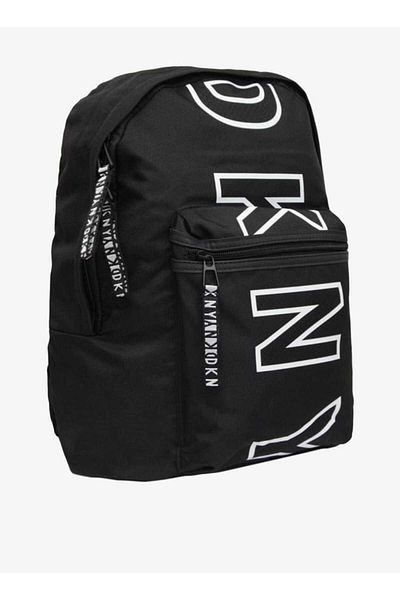 Dkny Printed Backpack with Zip Closure and Adjustable Strap
