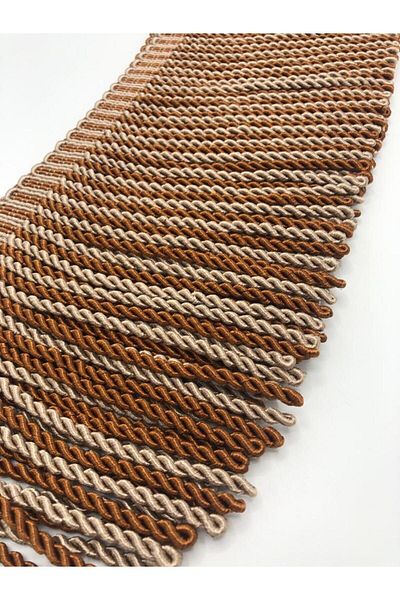 KATMERTEKS Bouillon Fringe 10 Meters Brick-Mink Color