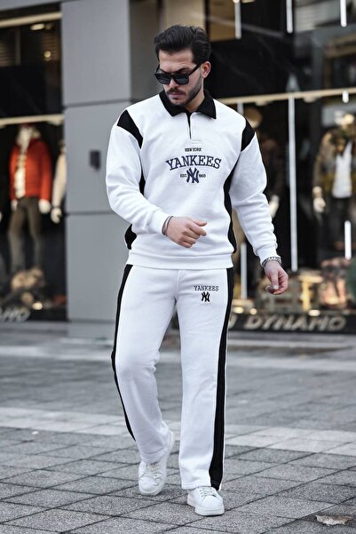 eg38 White Embroidered Baggy 3 Thread Set