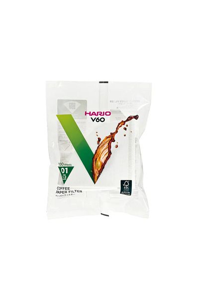 Hario V60 01 Filter Paper 100pcs Vcf-01-100w
