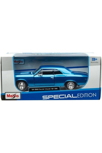 TRUST STORE Maisto 1:24 1966 Chevrolet Chevelle Ss 396 Mavi