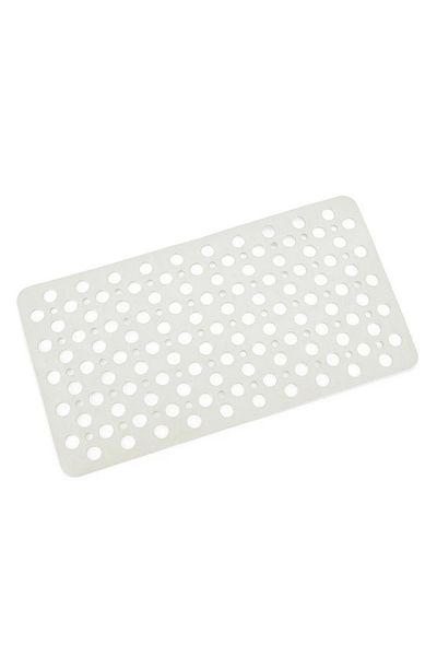 Sea Home 1 Pcs White Suction Cup Mat - Rectangular to Shower, Anti-Slip 33X66 cm