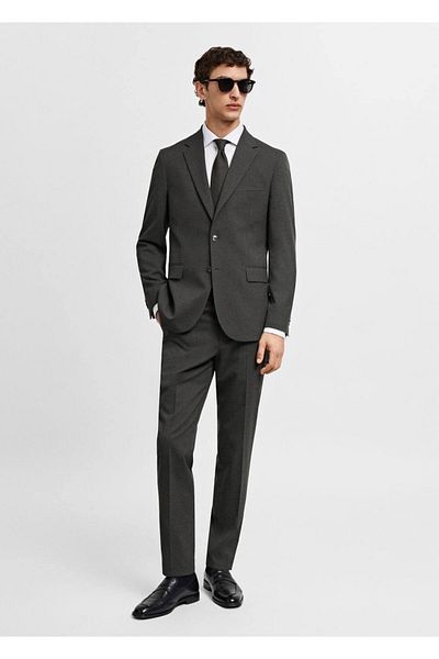 MANGO Man Μπουφάν Comfort Stretch Fabric Slim-Fit Blazer
