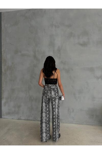 Zeo Basic ZEO BASİC BAGGY PANTOLON YILAN   DESENLİ