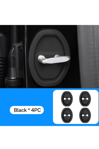 Otolaria Araba Kapı Kilidi Tokası Oto Kapı Kilit Koruyucu Silikon Kapı Dili K...