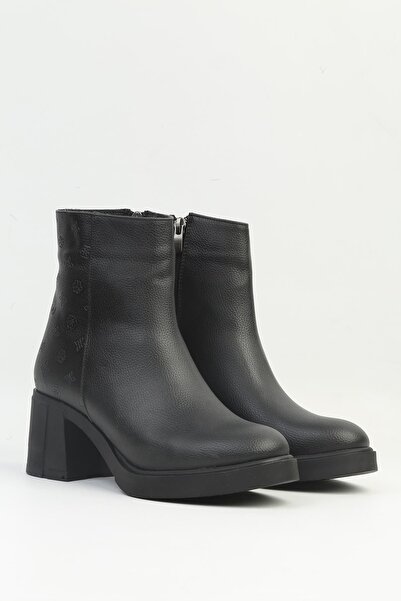 Pierre Cardin PİERRE CARDİN 54260 KADIN ARKASI DESENLİ TOPUKLU KLASİK  BOT