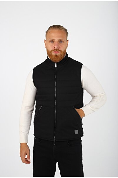 Brango Black Puffer Vest