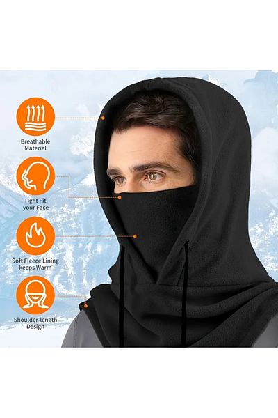 Zhara Real Polar Wind Coldproof Unisex Neck Face Snow Mask Scarf Beather Neckleather