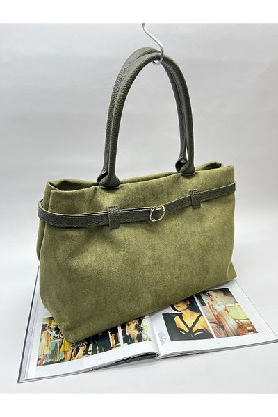 Babydoll Bag Women's Large Size Suede Hand and Shoulder Bag