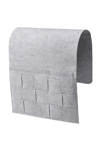 IKEA 75X34 cm Ikea Bed Side Storage Pocket - Polyester Portable Pocket, Gray Color