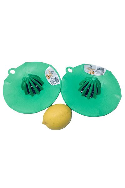 Dinçkan 2-Piece Practical Green Citrus Juicer with Cup Top