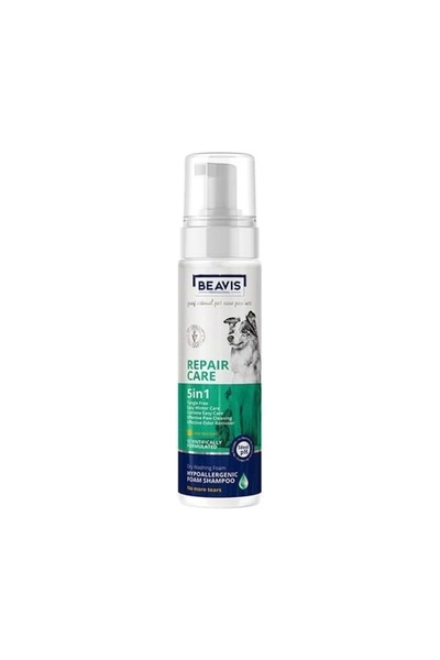 BEAVIS Repair Care 5 In 1 Foam Aloe Vera Özlü Köpekler Için Köpük Şampuan 200 ml