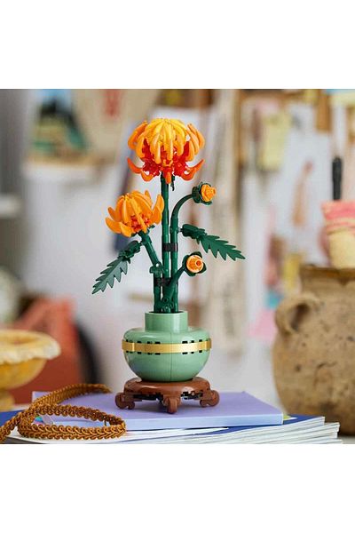 TOYFEST لعبة بناء متعددة الأجزاء من Icons Chrysanthemum