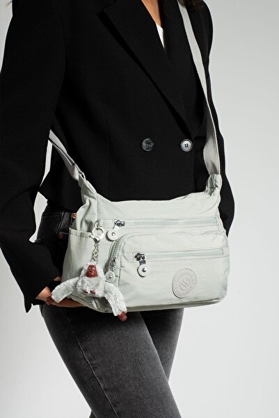 modvina Відкрита сіра оригінальна тканина Krinkıl Водонепроникна жіноча сумка через плече 3010