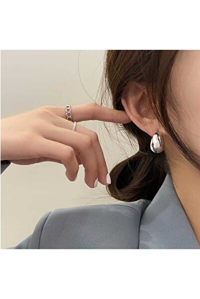 Eva Rose V.i̇.p Trend Kadın Halka Küpe Yarım Ay Küpe Bombeli Küpe Dalgalı Küpe Kalın Halka Küpe Damla Küpe