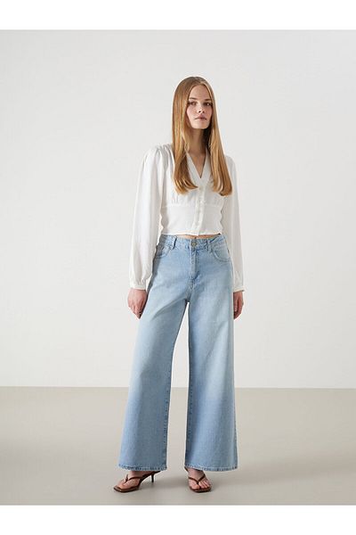 LC Waikiki Γυναικείο τζιν παντελόνι Lcwk Baggy Fit