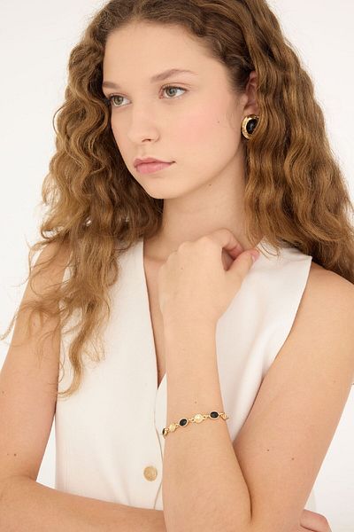 DeFacto Damenarmband mit Goldsteinen – E3091AXNS