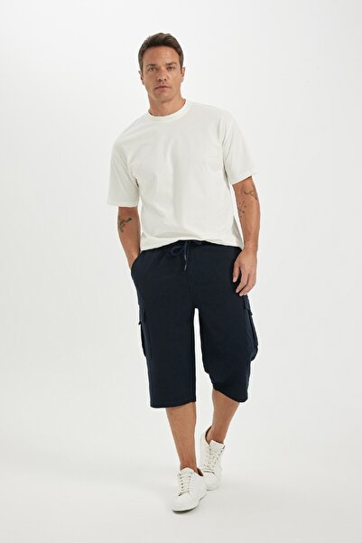 DeFacto Slim Fit Basic Capri σορτς με τσέπες T4693AZ24SM