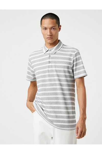 Koton Základní tričko Polo s kapsou na knoflíky