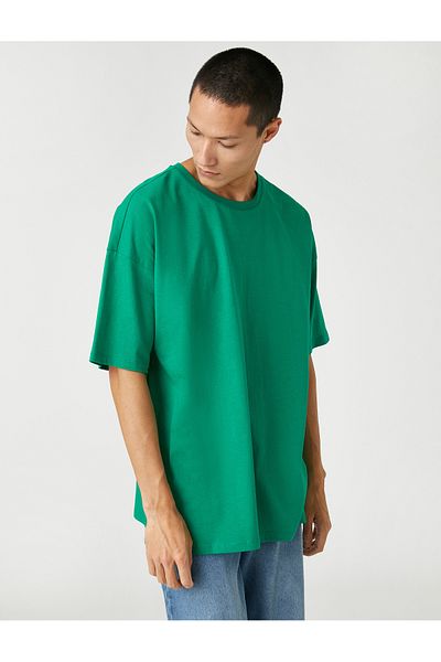 Koton Men's Clothing T-Shirt 3sam10059hk Green Green