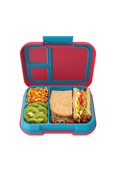 Bentgo Pop 3 Compartment Lunchbox Flame Red/turqooise