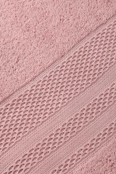 Bluenity Softy - 100% бавовняний набір з 2 рушників для рук/обличчя 50x90 см, рожевий