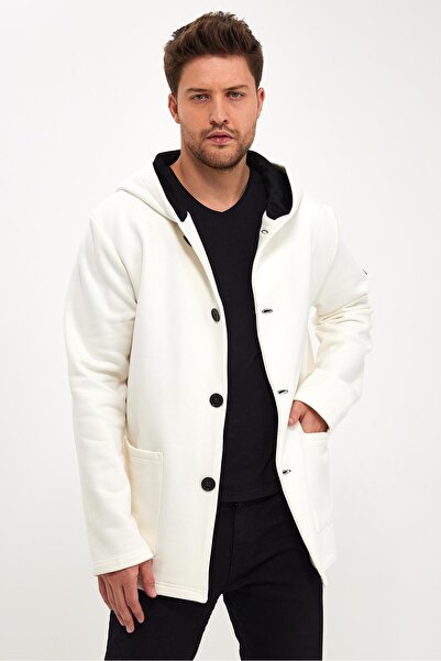 ALEXANDERGARDI Ζακέτα Oversize με κουκούλα και ράστερ εσωτερικά (E23-607 03)